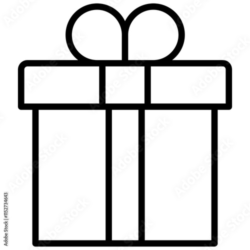 Gift Outline Icon, Business and Marketing Outline Icon