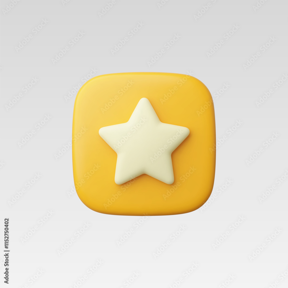3d Realistic Star icon vector illustration 3d Realistic Star icon vector illustration