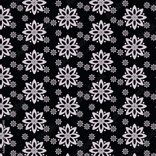 seamless pattern with snowflakes