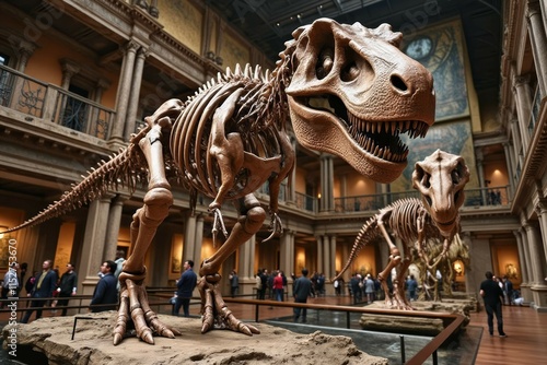 Tyrannosaurus Rex Skeletons Museum Display photo