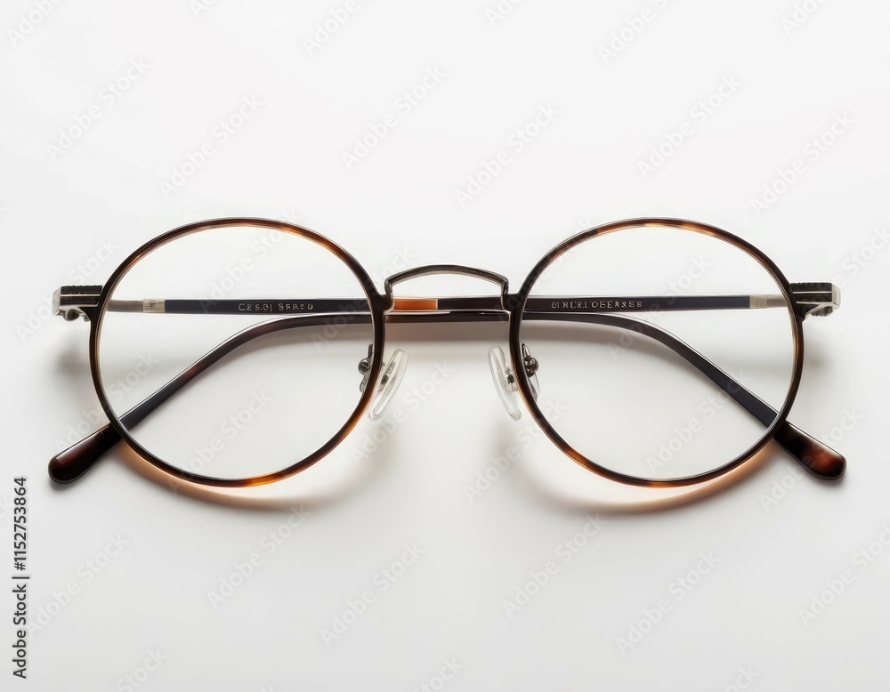 glasses on a white glasses on a white