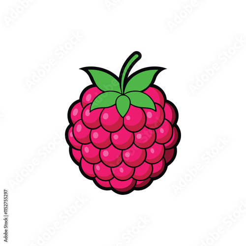 raspberry isolated on white background