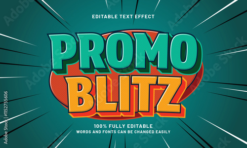 promo blitz editable text effects with a promo and discount theme