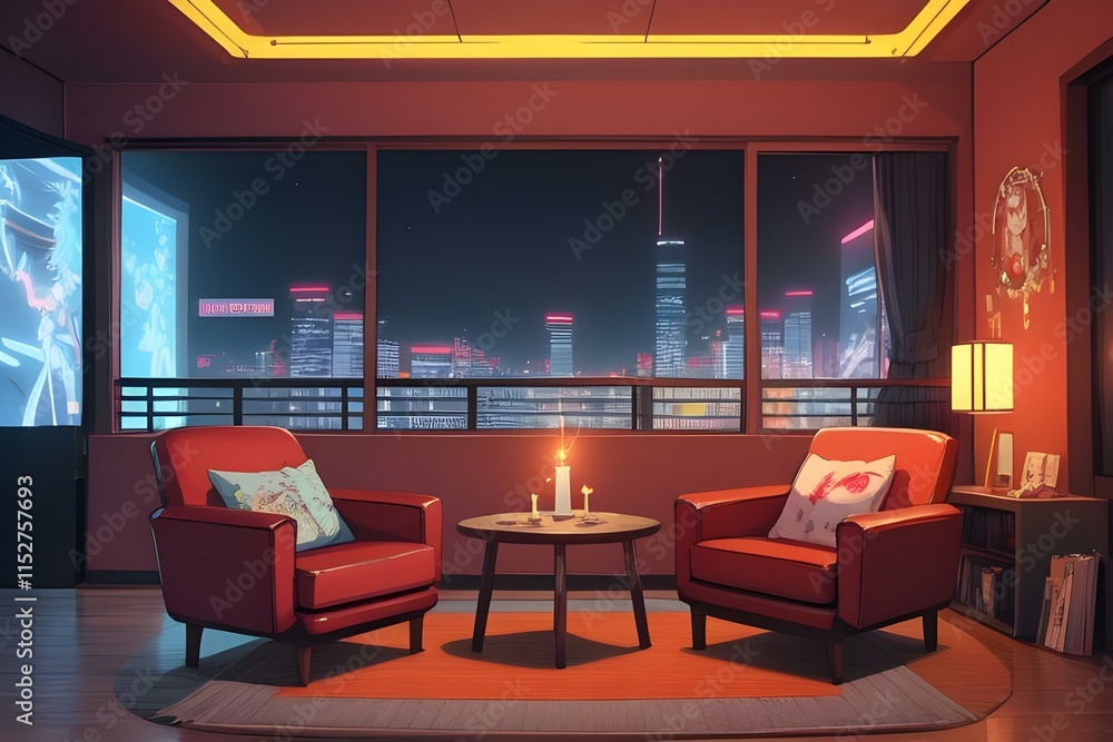 Obraz premium modern living room with sofa