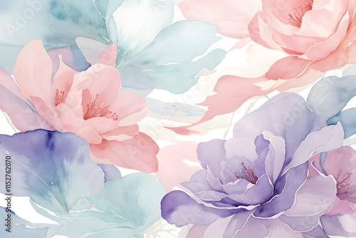 Creative and abstract illustrative image of water color serenity