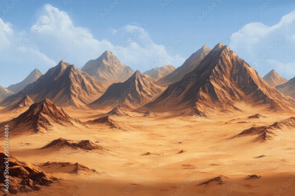 Naklejka premium Majestic Desert Mountain Range