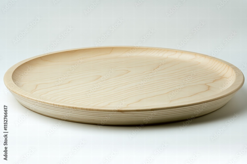 Round Wooden Tray, Empty, Light Wood Round Wooden Tray, Empty, Light Wood