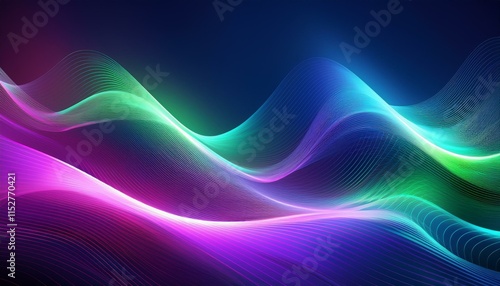 abstract background with waves
