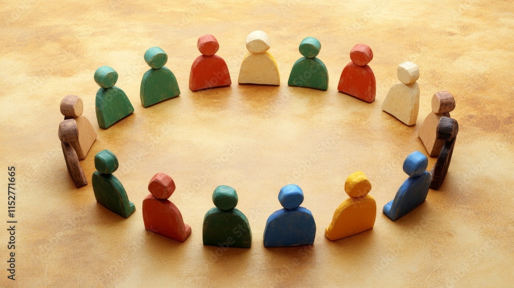 Obraz premium Diverse Collaboration in Group Research Setting