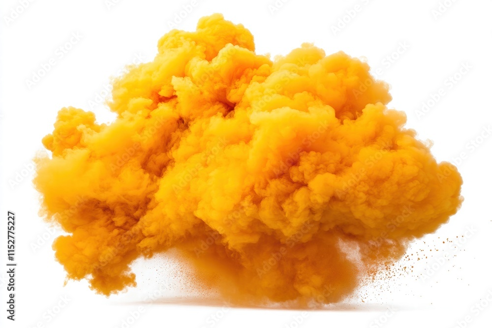 Abstract Orange Smoke Cloud Explosion Abstract Orange Smoke Cloud Explosion