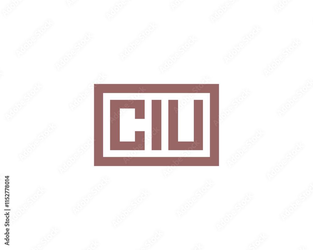 CIU logo design vector template. CIU CIU logo design vector template. CIU