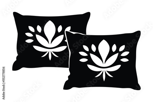 decorative throw pillows silhouette art for home and living decor