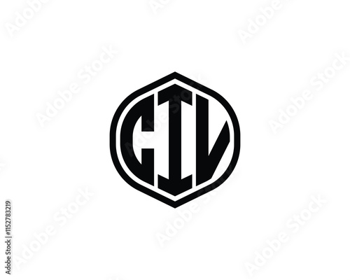 CIV Logo design vector template. CIV photo