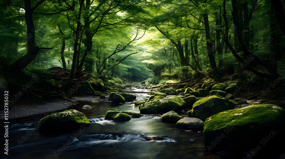 stream in the woods stream in the woods