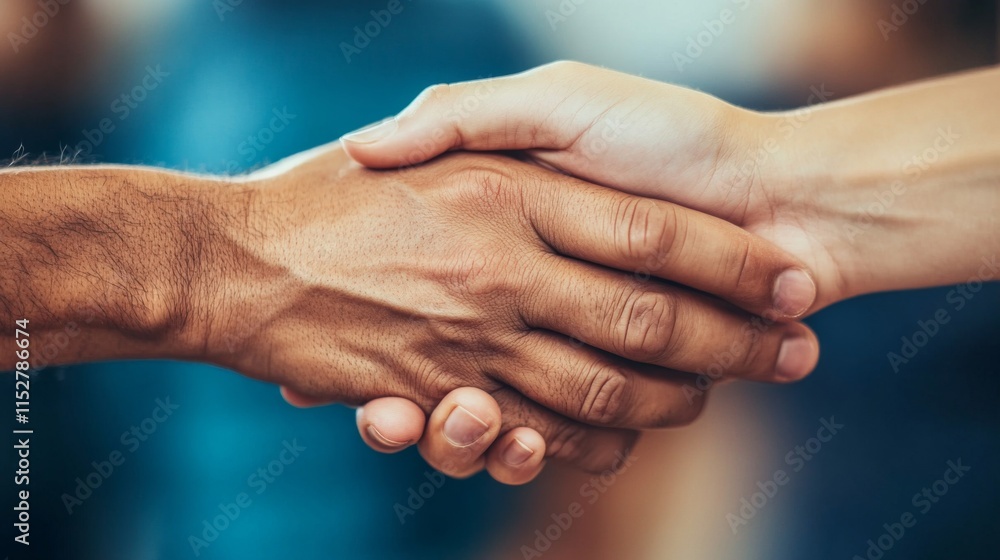 Professional Handshake in Natural Lighting Setting Professional Handshake in Natural Lighting Setting