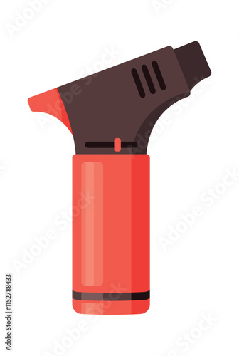 Automatic gasoline lighter vector illustration