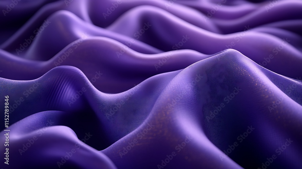 Obraz premium Abstract Purple Fabric Draped Waves Texture