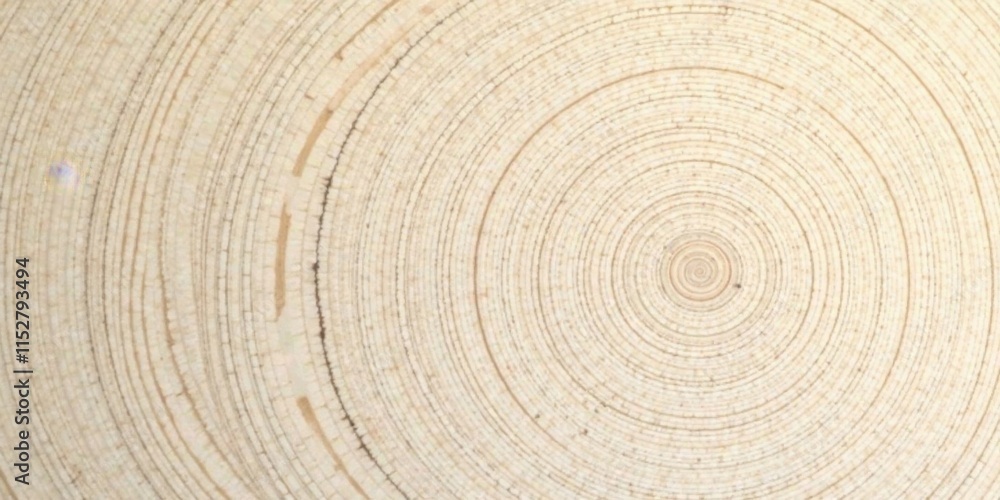 Fototapeta premium Abstract Circular Wood Grain Texture Natural, Organic, and Detailed Close-Up View of Concentric Rings