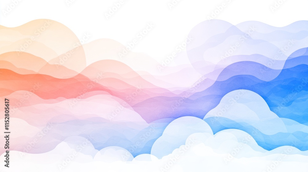 Pastel Sky Clouds Background for Banner Design Pastel Sky Clouds Background for Banner Design