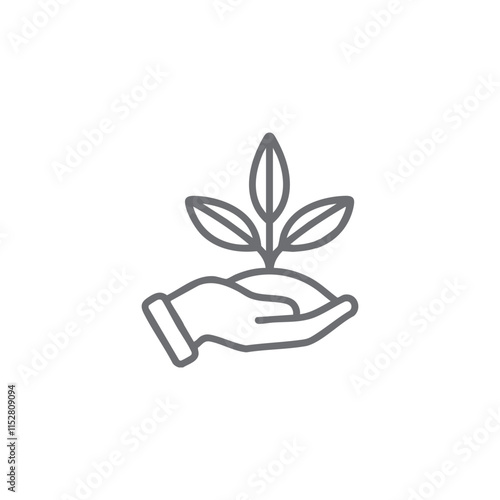 Save Environment vector icon in white background