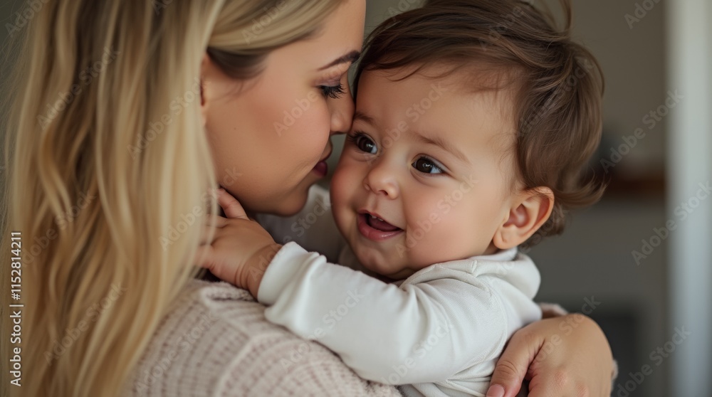 mother gently holding her child in her arms, showcasing a moment of love and tenderness mother gently holding her child in her arms, showcasing a moment of love and tenderness