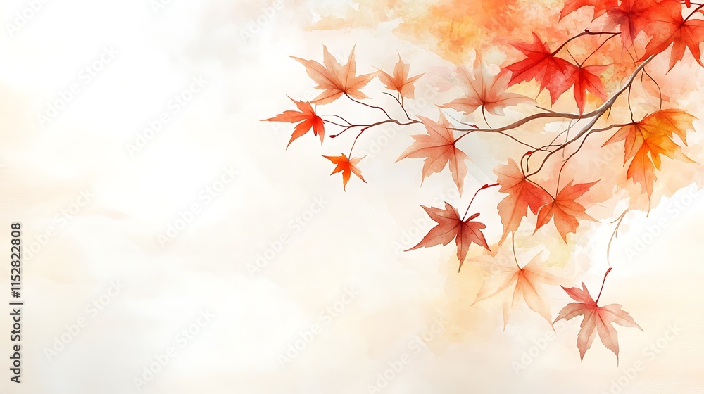 Autumn leaves falling serene nature scene digital art warm environment artistic perspective Autumn leaves falling serene nature scene digital art warm environment artistic perspective