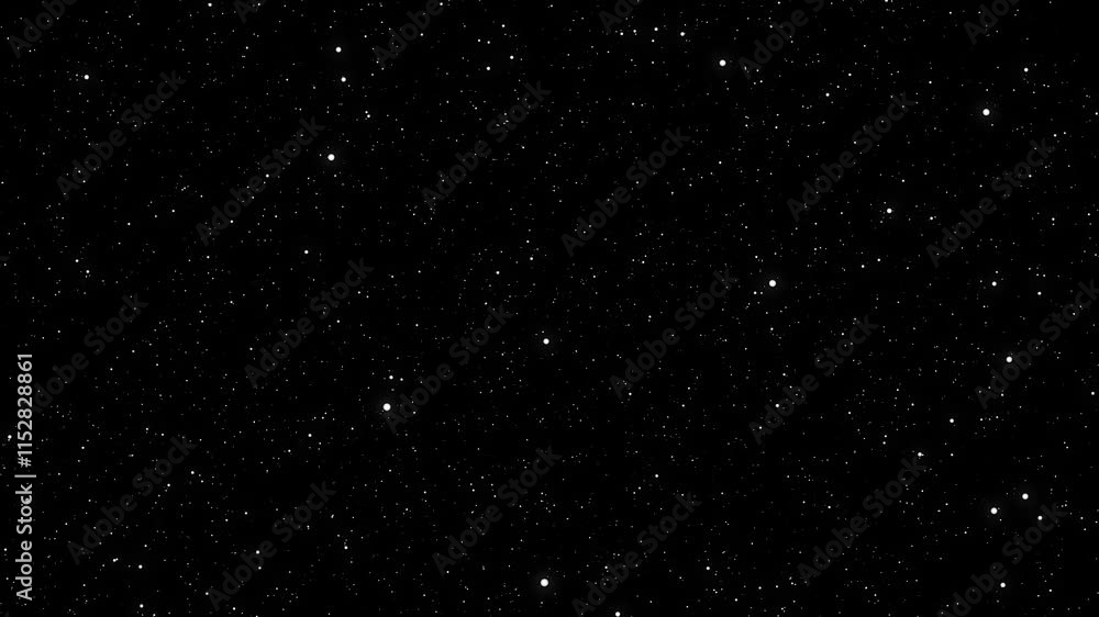 White particles fly on a black background. Dust particle animation loop White particles fly on a black background. Dust particle animation loop
