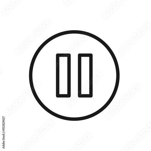 Pause button icon design
