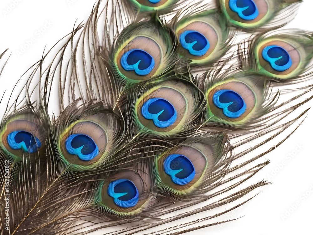 Obraz premium peacock feather close up
