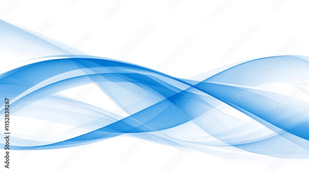 Abstract Blue Wave Design, Flowing Elegance, Smooth Curves Abstract Blue Wave Design, Flowing Elegance, Smooth Curves