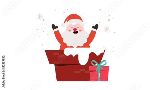 Santa claus characters collection vector