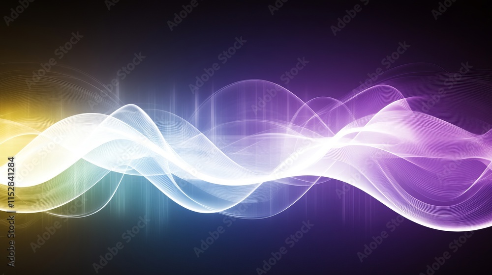 Abstract Colorful Wave Energy Flow Design (1)