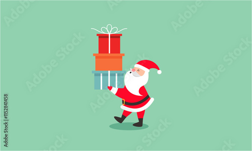 Santa claus characters collection vector