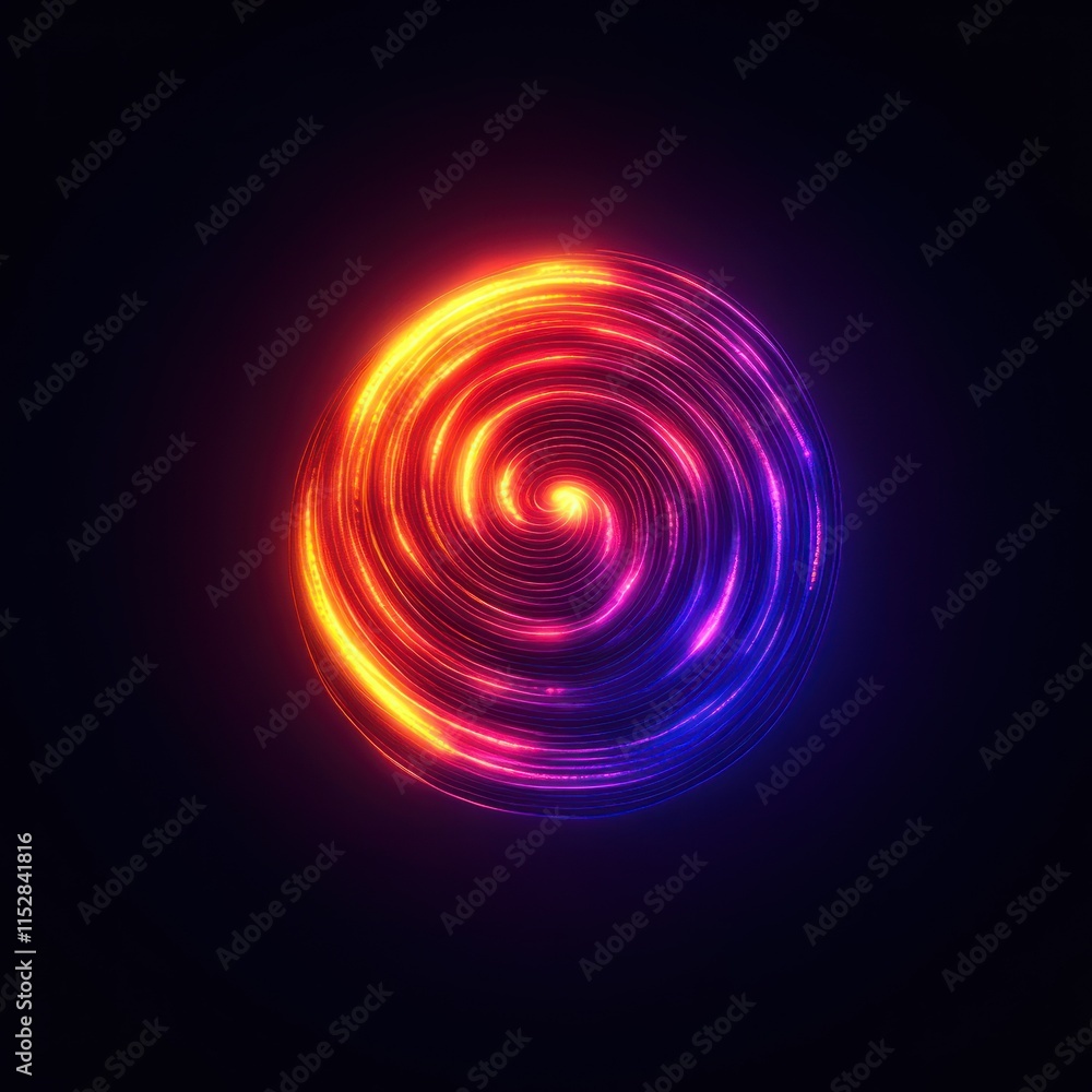 A vibrant, swirling abstract design with glowing colors on a dark background. A vibrant, swirling abstract design with glowing colors on a dark background.