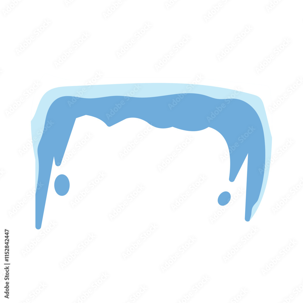 Snow caps of roofs vector illustration design Snow caps of roofs vector illustration design