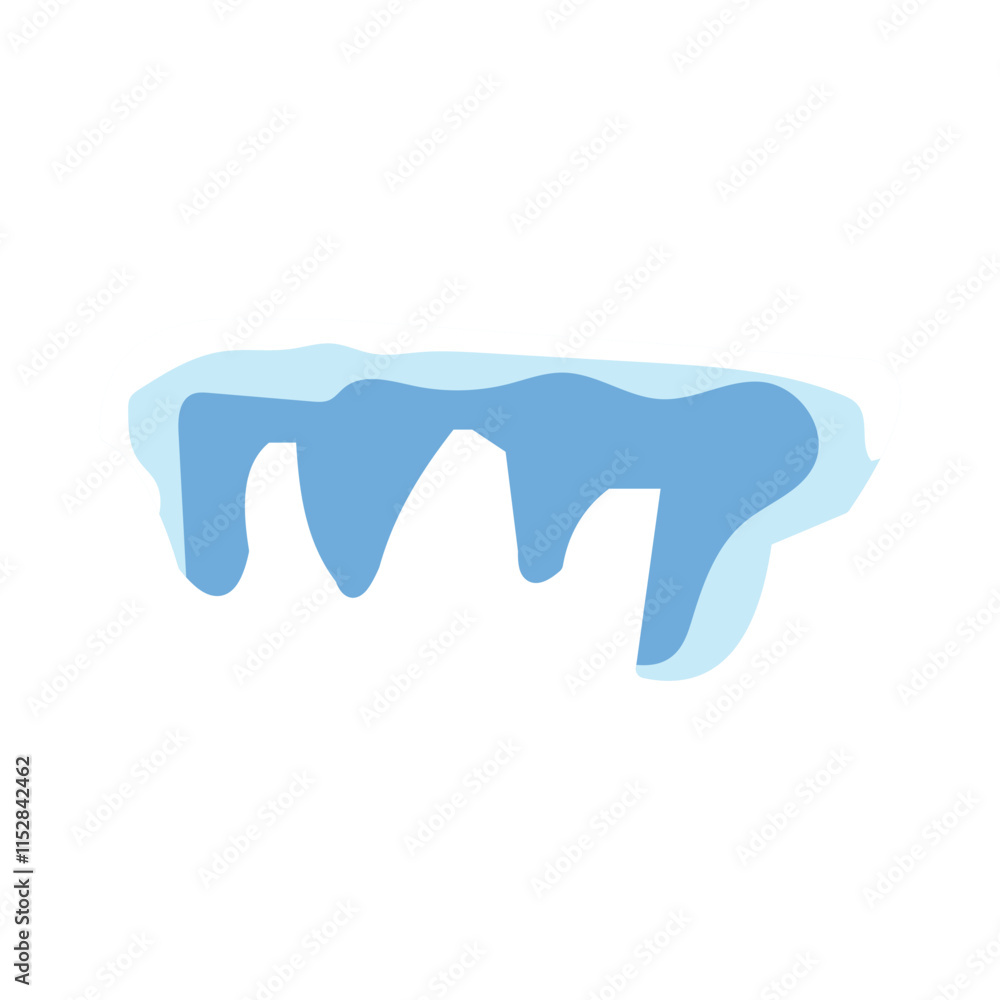 Snow caps of roofs vector illustration design Snow caps of roofs vector illustration design
