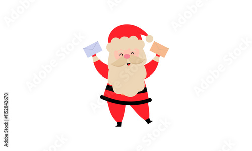 Santa claus characters collection vector