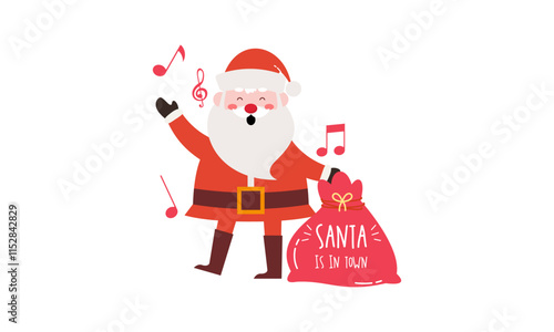 Santa claus characters collection vector