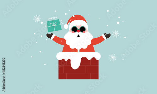 Santa claus characters collection vector