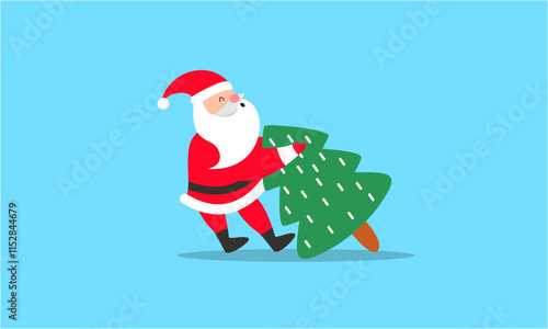 Santa claus characters collection vector