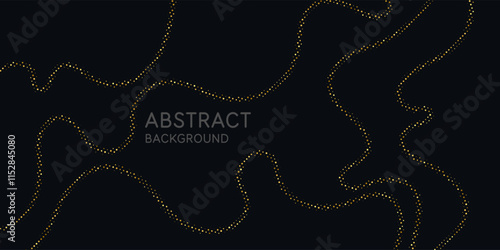 An abstract graphic element for design. The illustration consists of round particles.