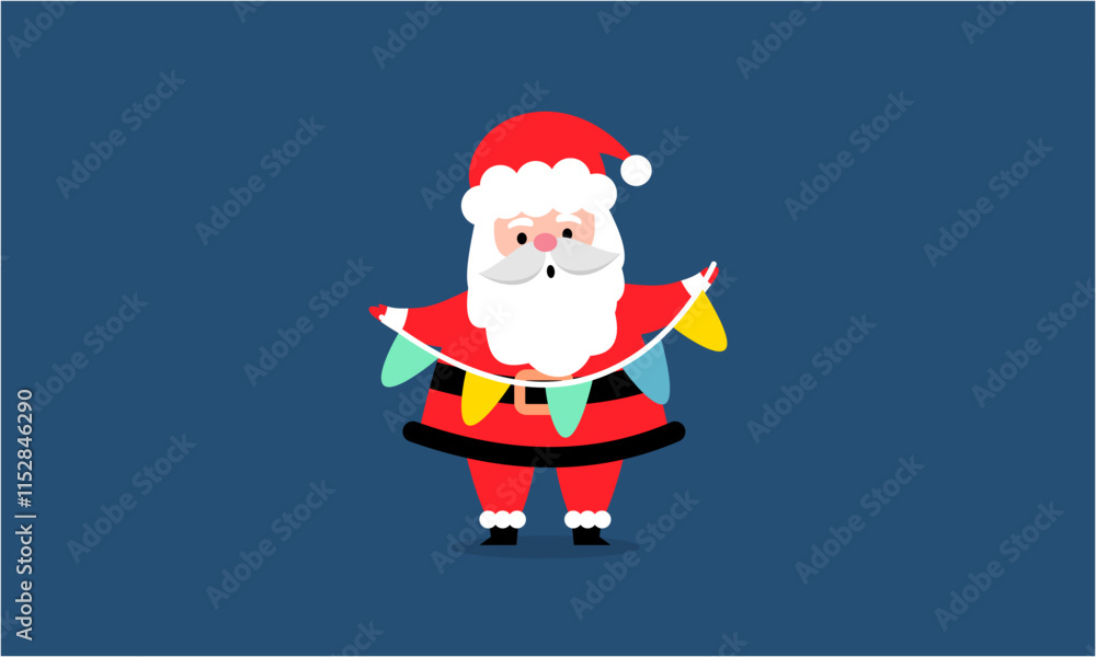 Santa claus characters collection vector Santa claus characters collection vector