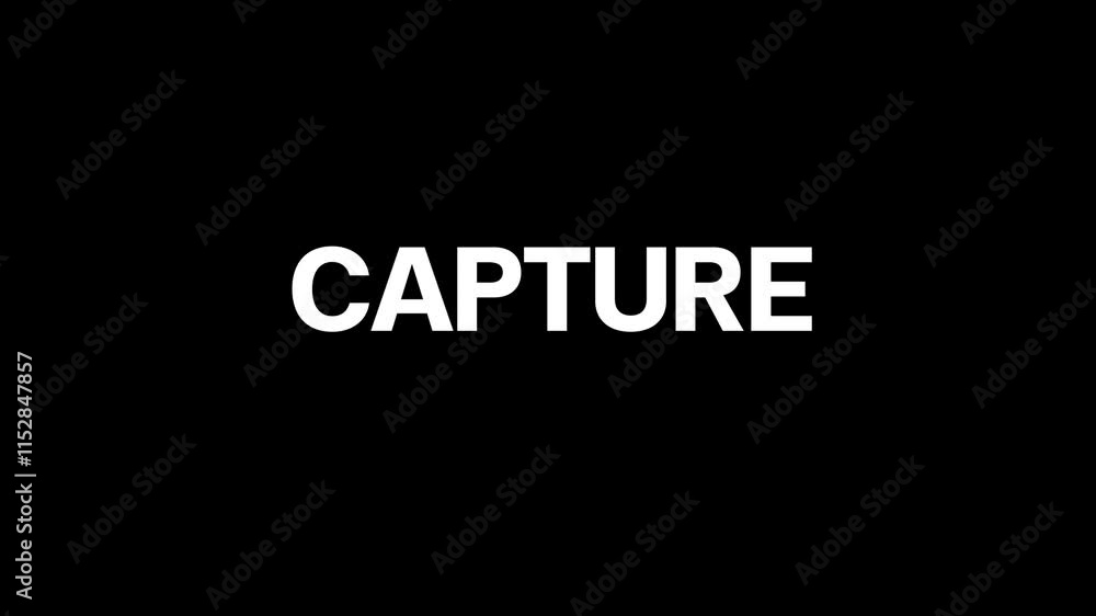 text capture animation transaparent background