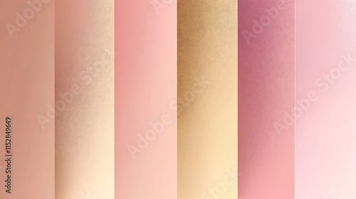 A series of six different shades of pink photo