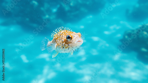 Ocean Pufferfish Portrait: ...