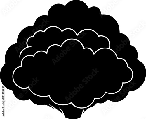 cloud silhouette vector illustration