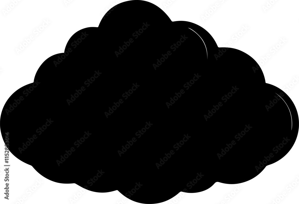 cloud silhouette vector illustration cloud silhouette vector illustration