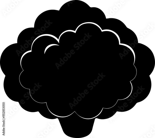 cloud silhouette vector illustration