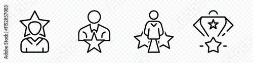 Superior vector icon, Self-Confidence icon. Confidence icon from life skills, Excellence icon. Superior Quality, Outstanding Performance