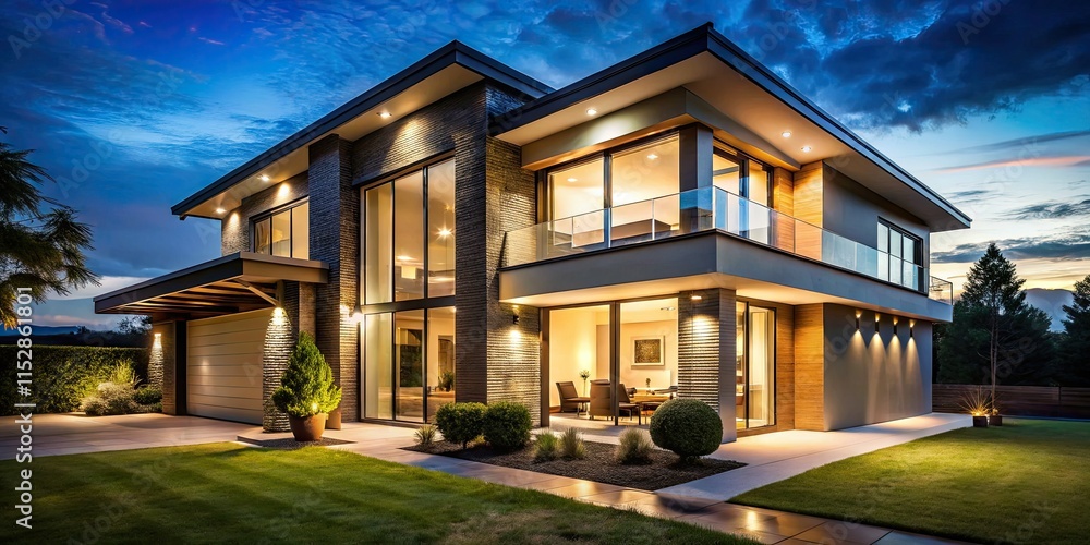Fototapeta premium Night photography financing: Unlock home equity, secure your future. Low rates, quick approval.